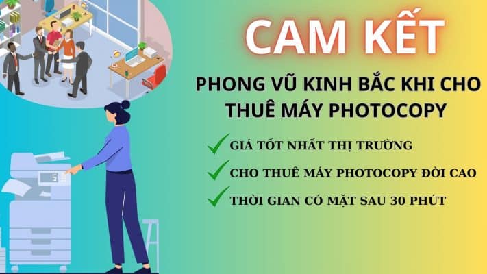 Cam kết dịch vụ cho thuê máy photocopy tại Hà Nội