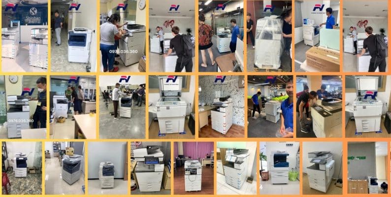 Thực tế lắp đặt máy photocopy cho thuê tại Hà Nội